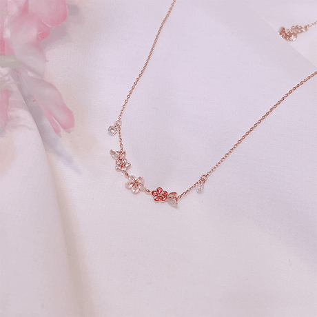 Cherry Blossom Love (Necklace) - Rose Gold