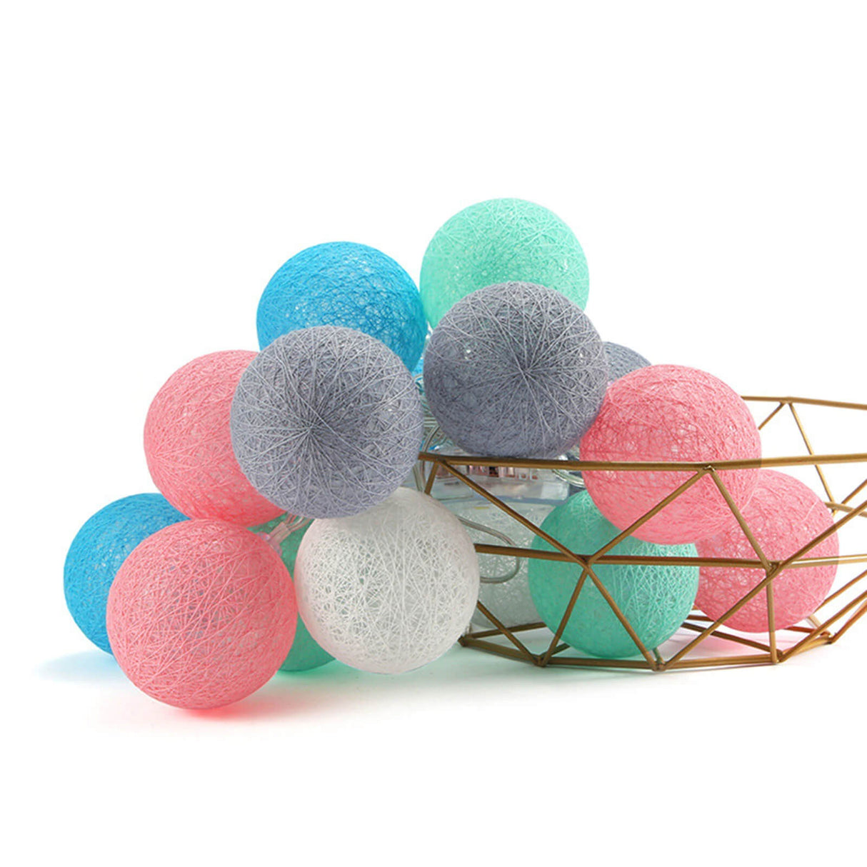 LED Cotton Ball String Light