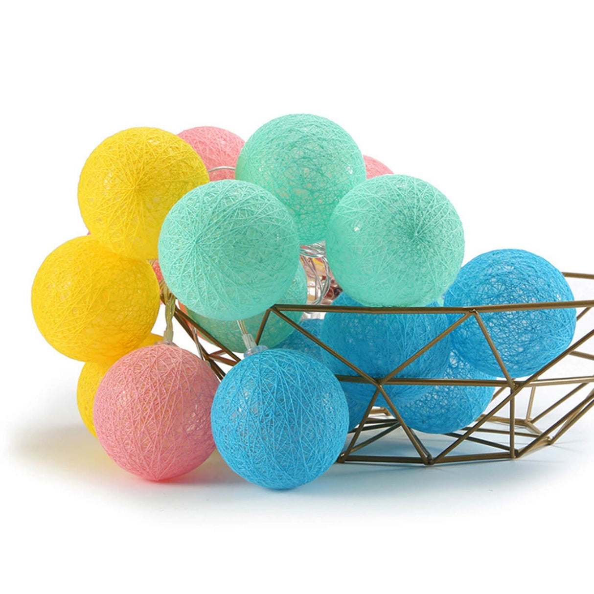 LED Cotton Ball String Light