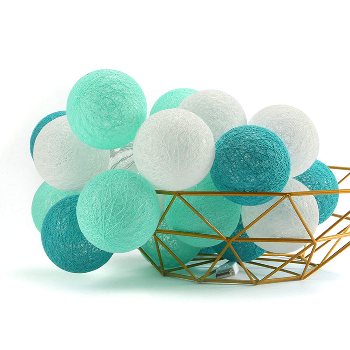 LED Cotton Ball String Light