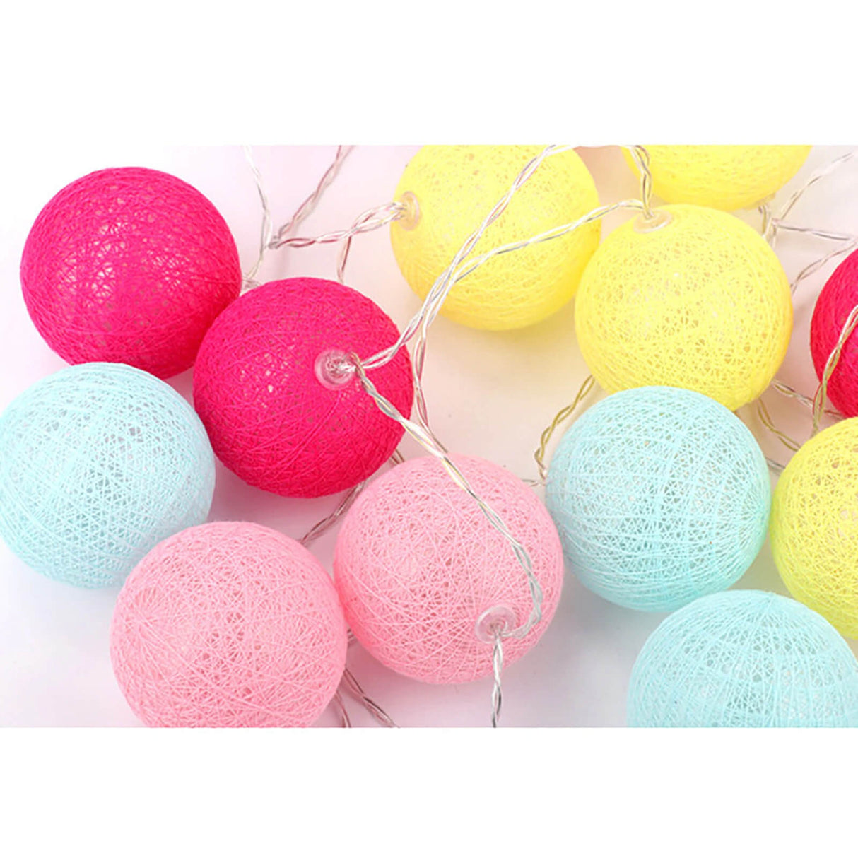 LED Cotton Ball String Light