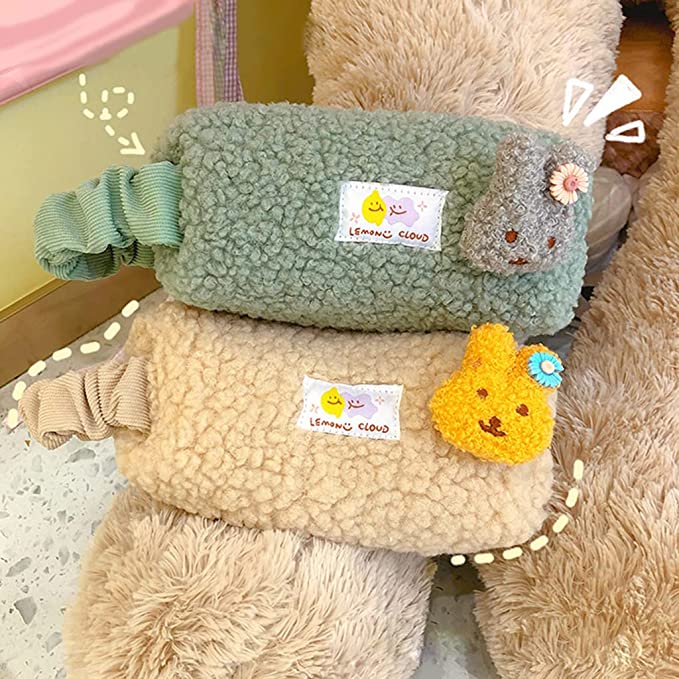 Cartoon Plush Pencil Case Bag Pouch