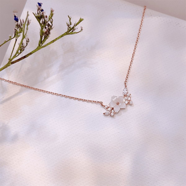 Blossom Love (Necklace) - Silver