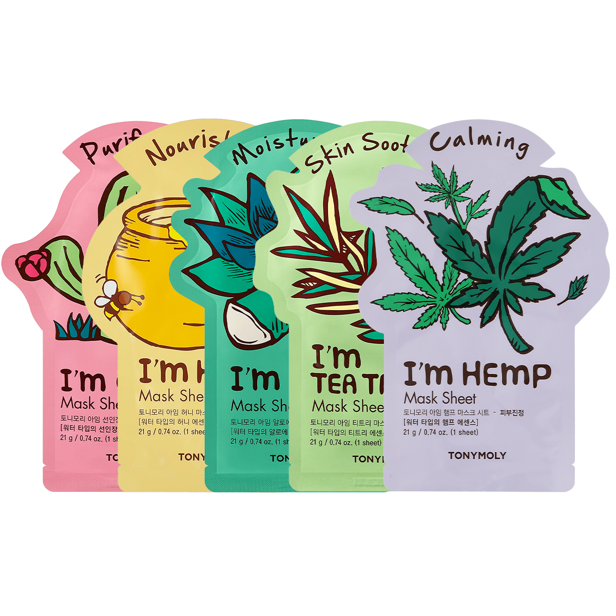 TOLY MOLY Skin Soothing 5-Pack I Am Mask Set