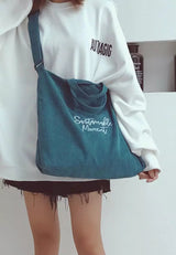 Korean Corduroy Totebag