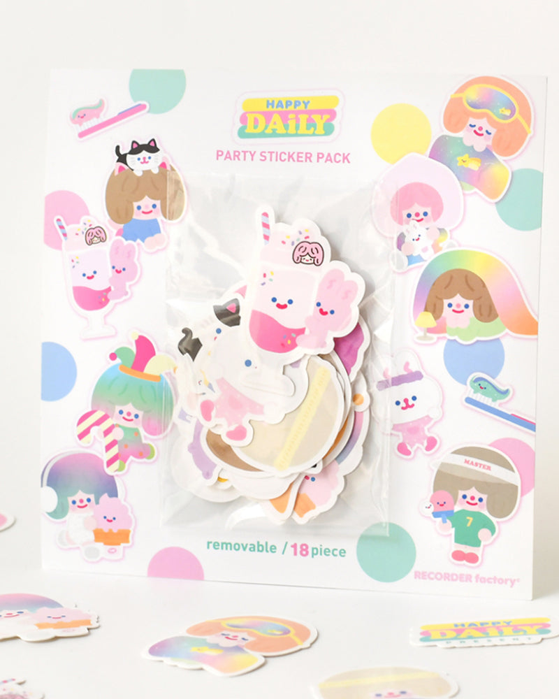 Happy Daily Party Sticker Pack