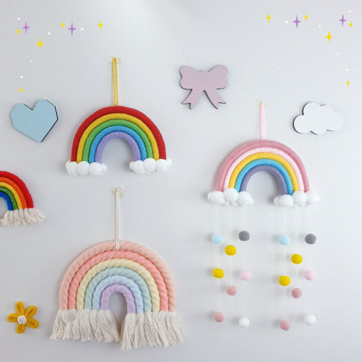 Baby's room decoration rainbow macrame children's room interior accessories wall decoration