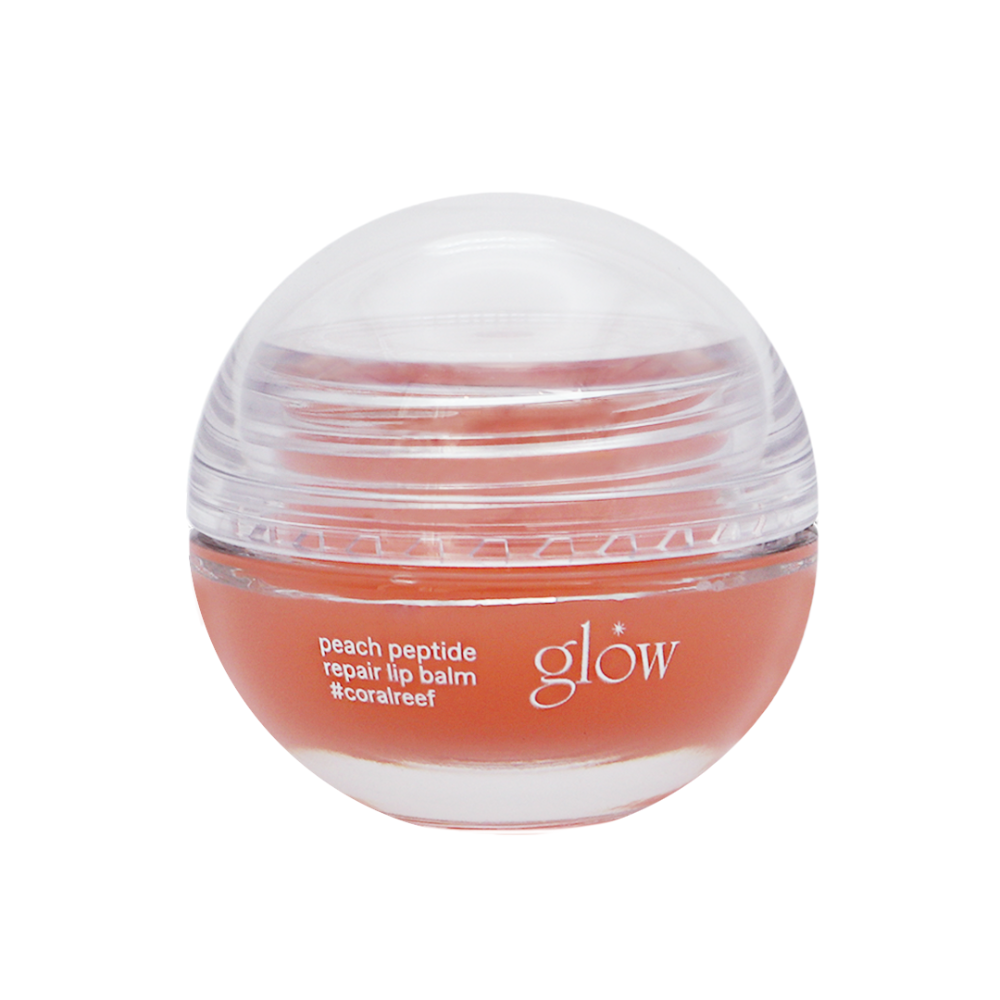 GLOW peach peptide repair lip balm #coralreef (8g)