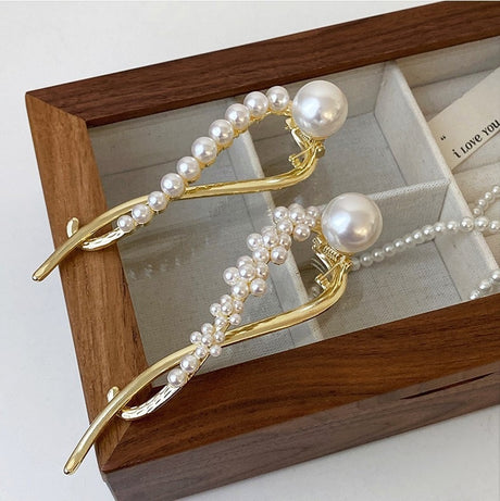 High end pearl hair pin