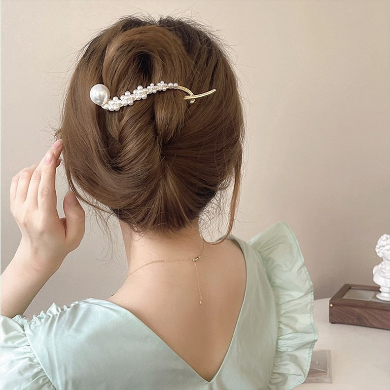 High end pearl hair pin