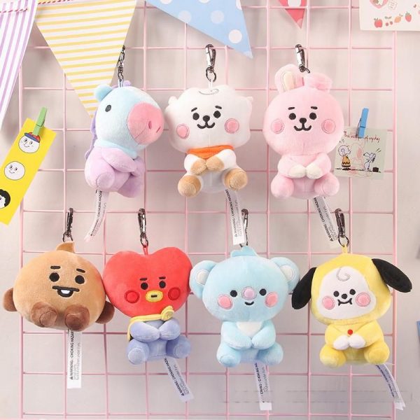 BT21 Keychain BTS BT21 Sitting Doll Keychain – KOJA INDIA