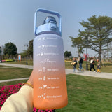 2 Litres Motivational Gradients Water Bottle