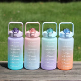 2 Litres Motivational Gradients Water Bottle