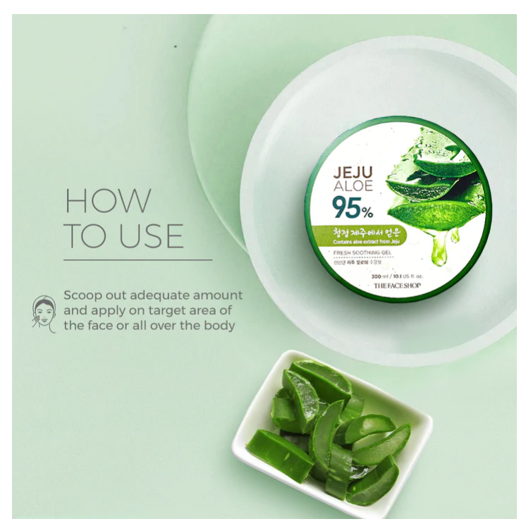 The Face Shop Jeju Aloe Fresh Soothing Gel (300 ml)