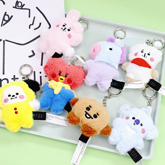 Bt21 hot sale keychain plush