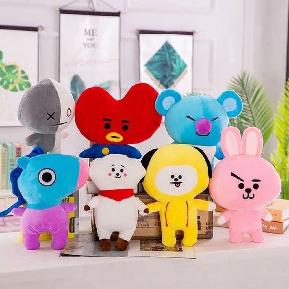 BT21 plushie standing doll india