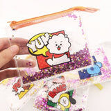 BT21 Sparkling Quicksand Plastic Pouch