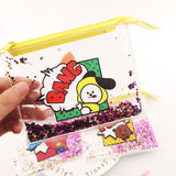 BT21 Sparkling Quicksand Plastic Pouch