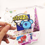 BT21 Sparkling Quicksand Plastic Pouch