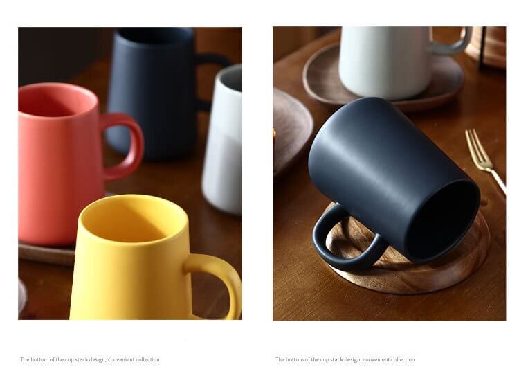 Plain Matte Ceramic Coffee Mug