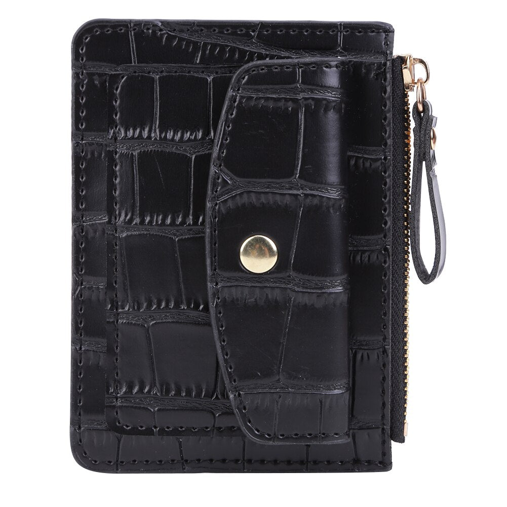 Croc Embossed Women Short Wallet