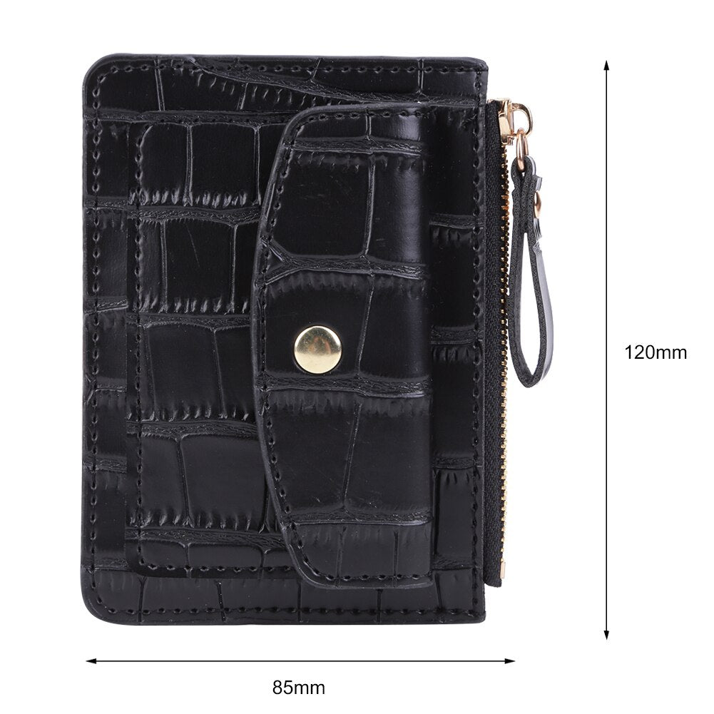 Croc Embossed Women Short Wallet