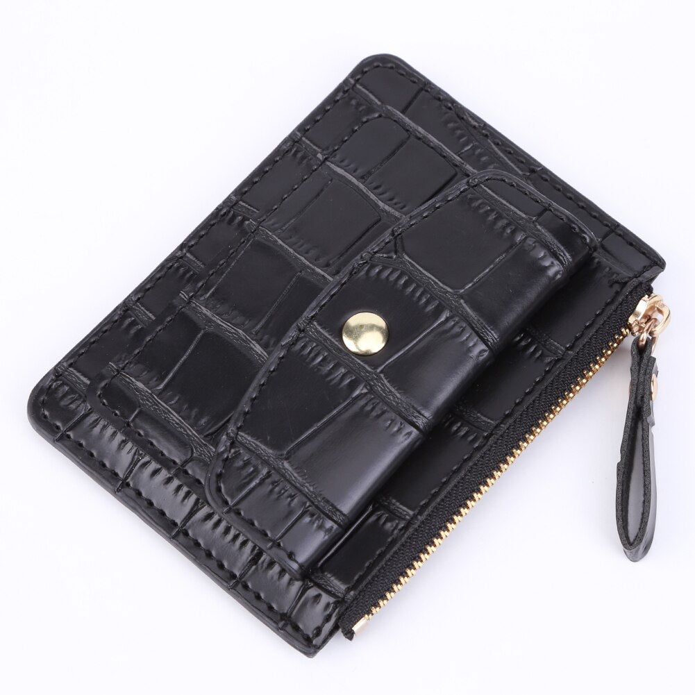 Croc Embossed Women Short Wallet