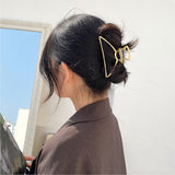 Golden Metal Hair Claw for Thick and Thin Hair