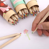 Kawaii Cute mini bear small pencil 1 box of 12 colors
