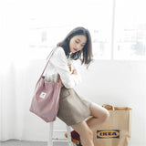 Korean Canvas Corduroy Tote Bag Casual Work Shoulder Handbags