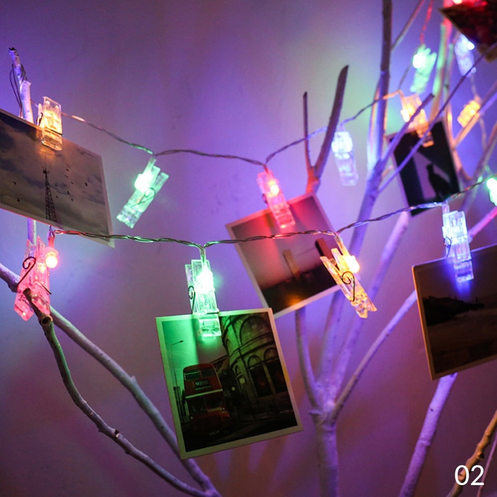 Led Photo Clips String Lights