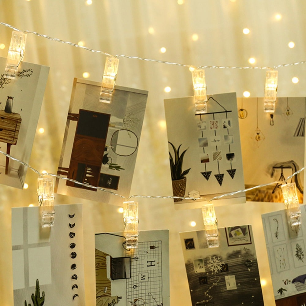 Led Photo Clips String Lights