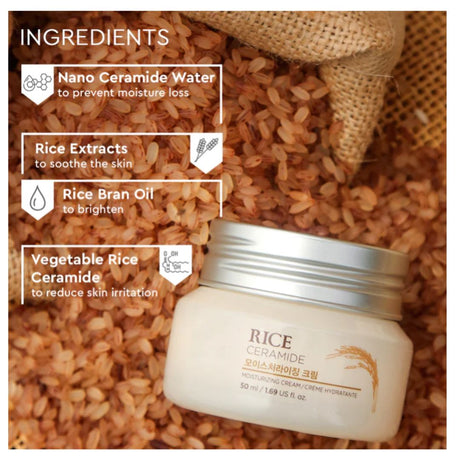 The Face Shop Rice & Ceramide Moisturizing Cream (50ml)