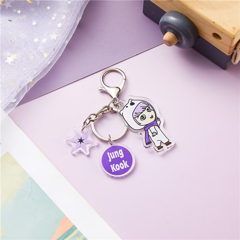 BTS Keychain - I Purple U Tinytan Keychain – KOJA INDIA