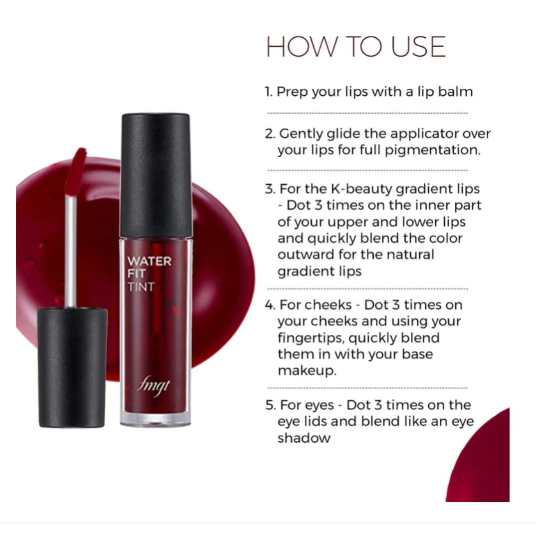 THE FACE SHOP Water Fit Lip Tint - Cherry Kiss