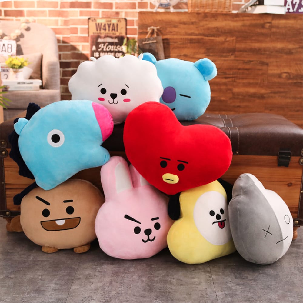 bt21 face cushion plushie pillow dup