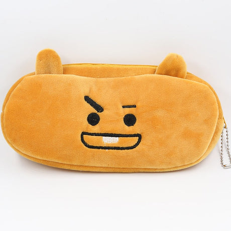 BT21 Fuzzy Pencil Case