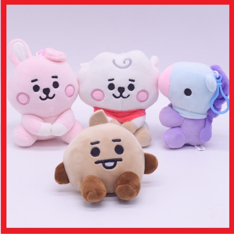 BT21 Keychain - BTS BT21 Sitting Doll Keychain – KOJA INDIA