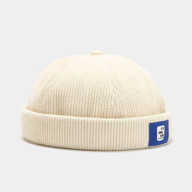 Vintage Cordruoy Dockers Hat | Unisex sailor cap