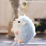 Happy Hedgehog Plush Doll Keychain