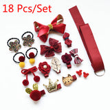 Set of 18 Pieces Fancy Headwear Accessories For Baby Girls/Toddlers